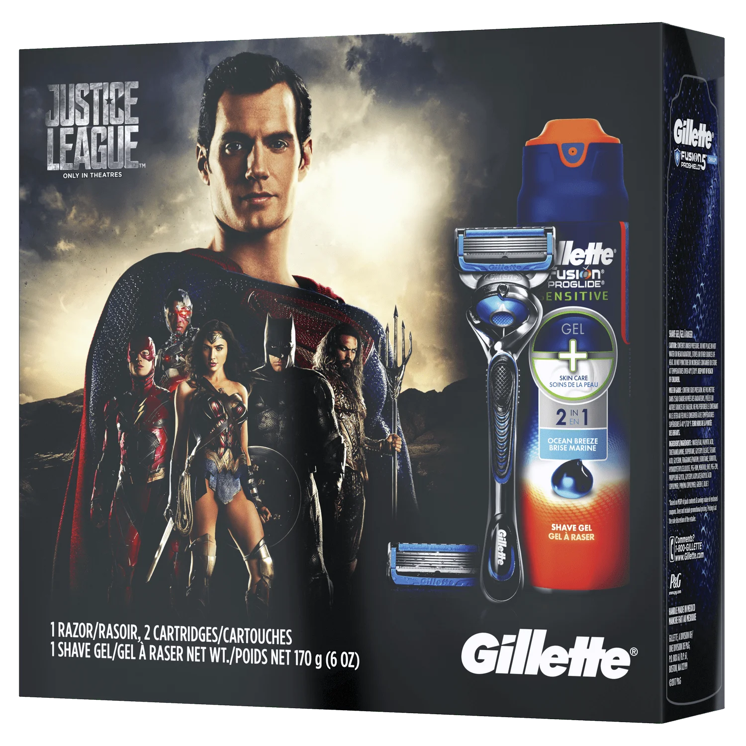Gillette × Justice League partnership creative